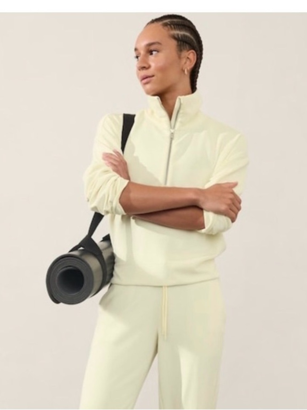 New Athleta XL seasoft 1/4 zip sweatshirt rtv$89